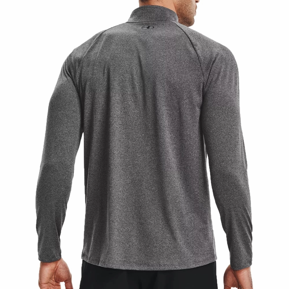 Under Armour Tech 2.0 1/2 Zip Pullover - Carbon Heather Daily Wear Warm Outfit