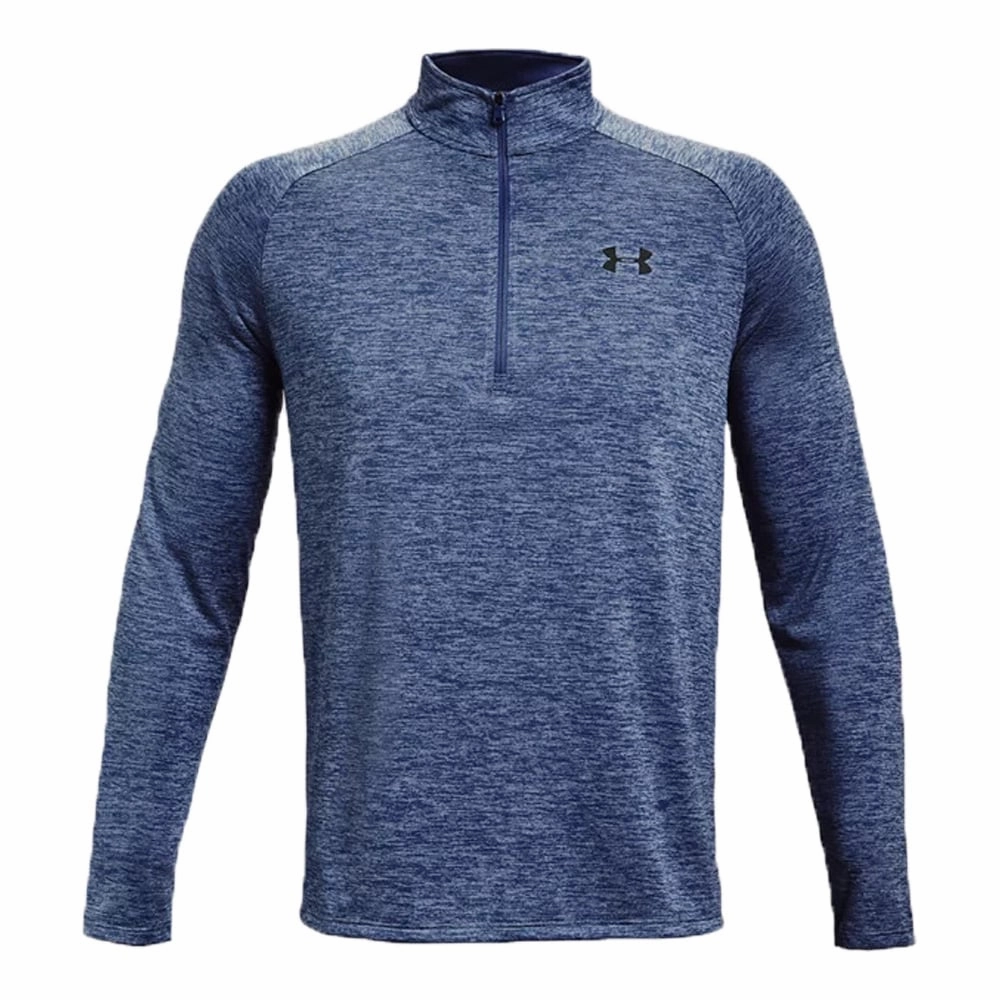 Under Armour Tech 2.0 1/2 Zip Pullover - Mineral Blue/Black Versatile Top