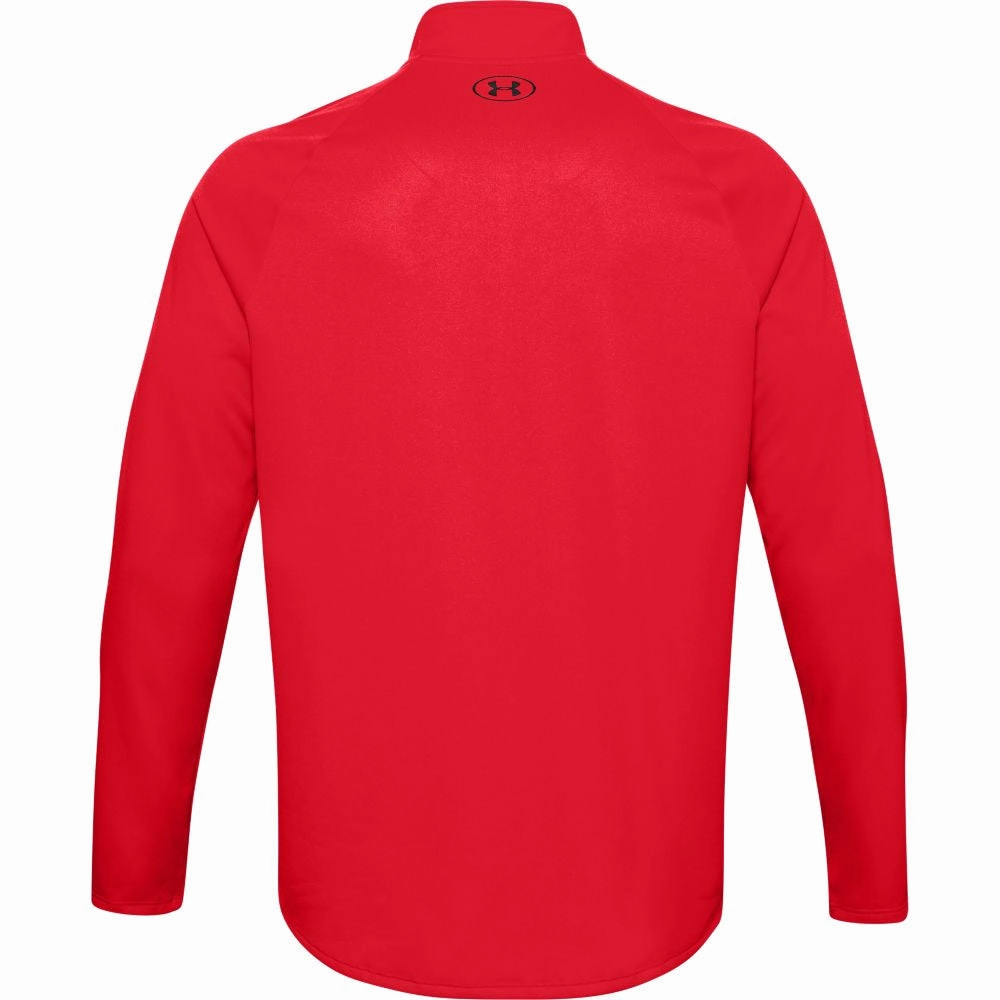Classic Comfort Under Armour Tech 2.0 1/2 Zip Pullover - Red/Black