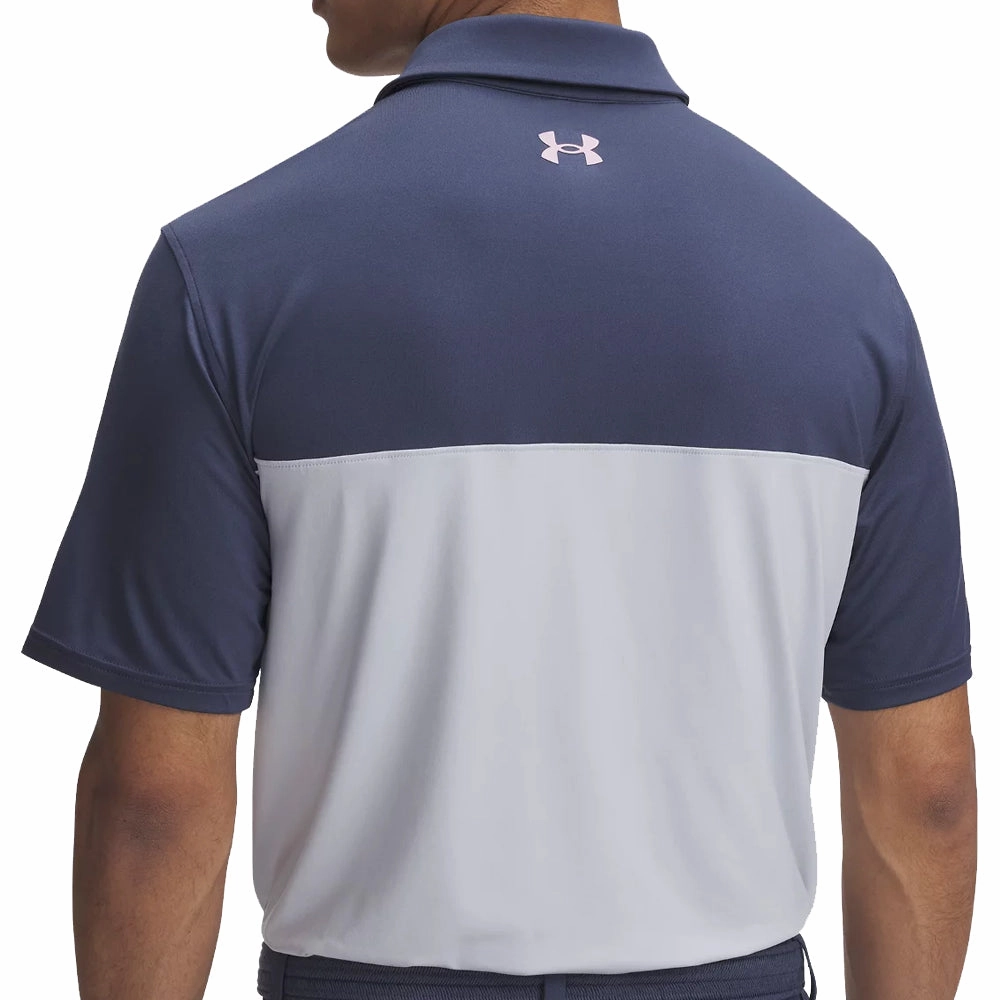 Soft Touch Eco Friendly Production Under Armour Tee To Green Color Block Polo Shirt - Downpour Grey/Halo Gray/Prime Pink