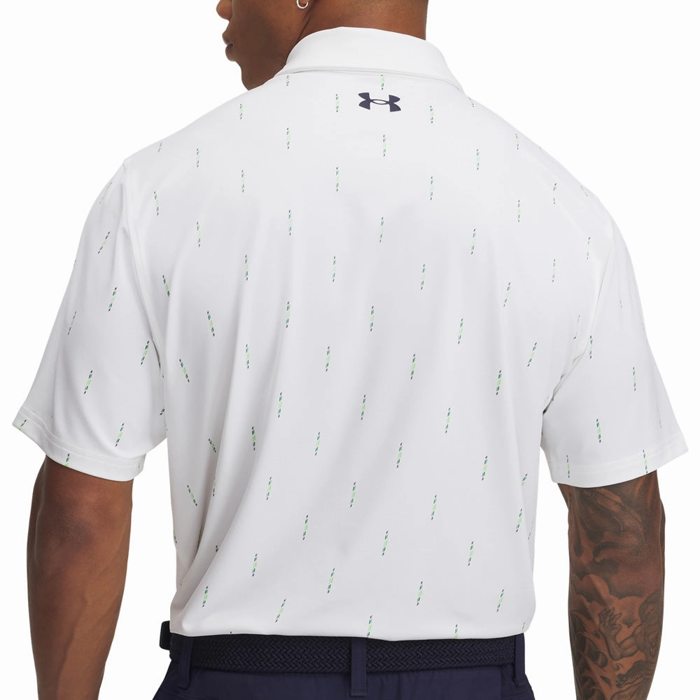 Seasonal Casual Under Armour Tee To Green Printed Polo Shirts - White/Midnight Navy