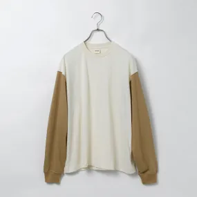 UNDYED / Long Sleeve Combi T-Shirt Colored Organic Cotton LightweightBlend