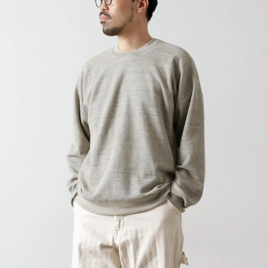 Fresh Look Low Profile Silhouette UNDYED / Waffle Sweatshirt Colored Organic Cotton