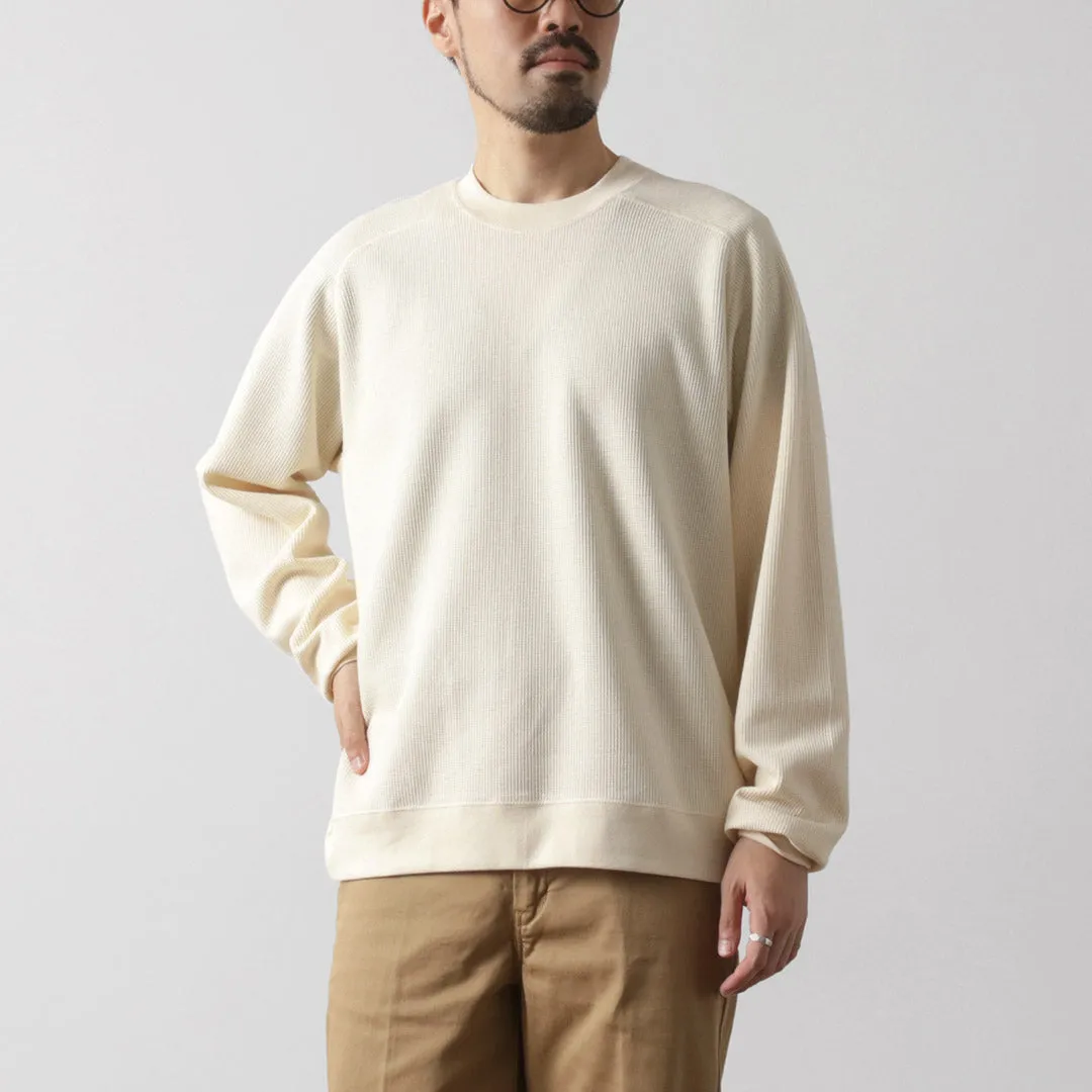 Versatile Option UNDYED / Waffle Sweatshirt Colored Organic Cotton