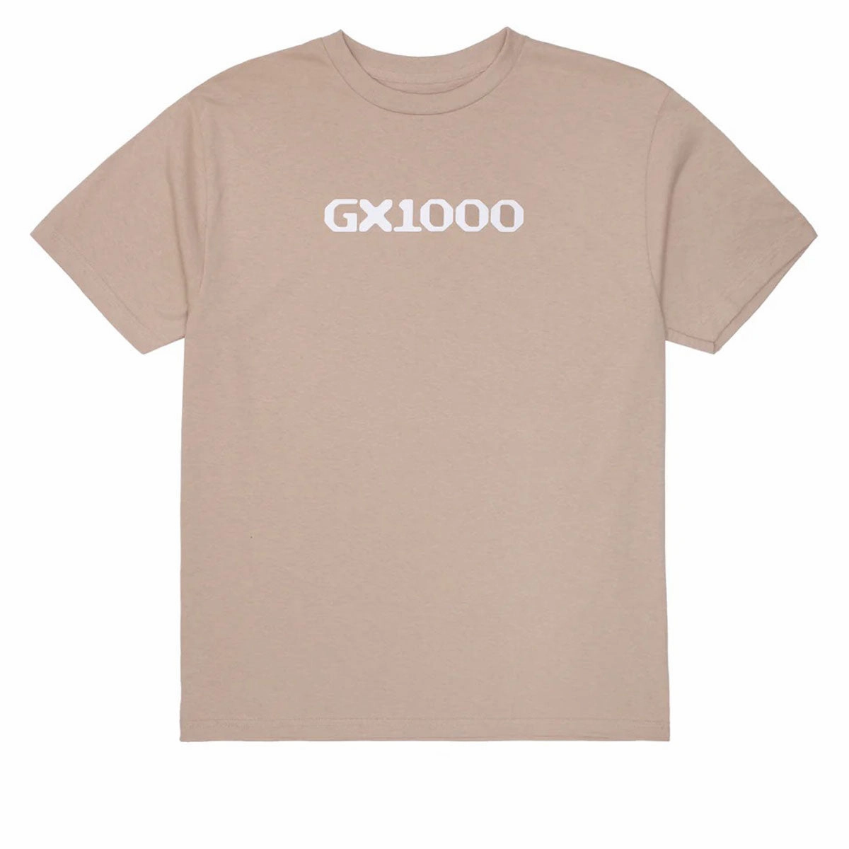 GX1000 OG Logo T-Shirt - Sand/White Font Casual Style