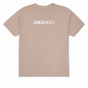 GX1000 OG Logo T-Shirt - Sand/White Font Casual Style