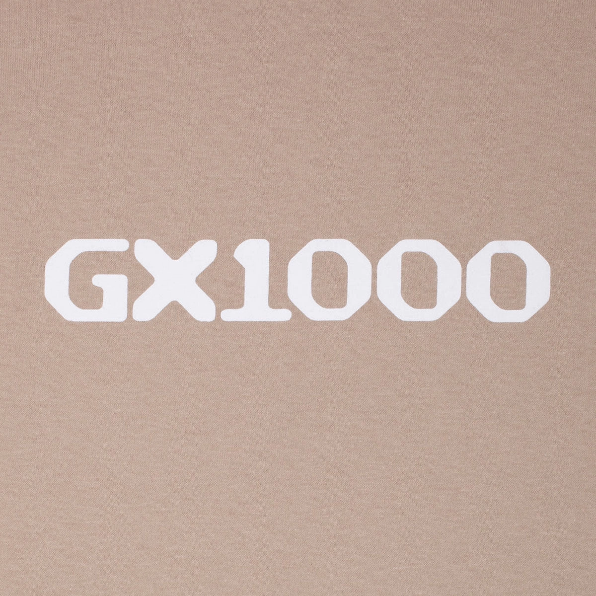GX1000 OG Logo T-Shirt - Sand/White Font Street Fashion Daily Style