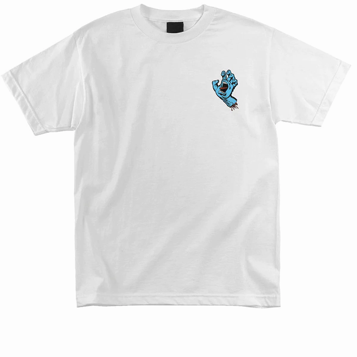 sequined details Plus size clothing Santa Cruz Screaming Hand T-Shirt - White