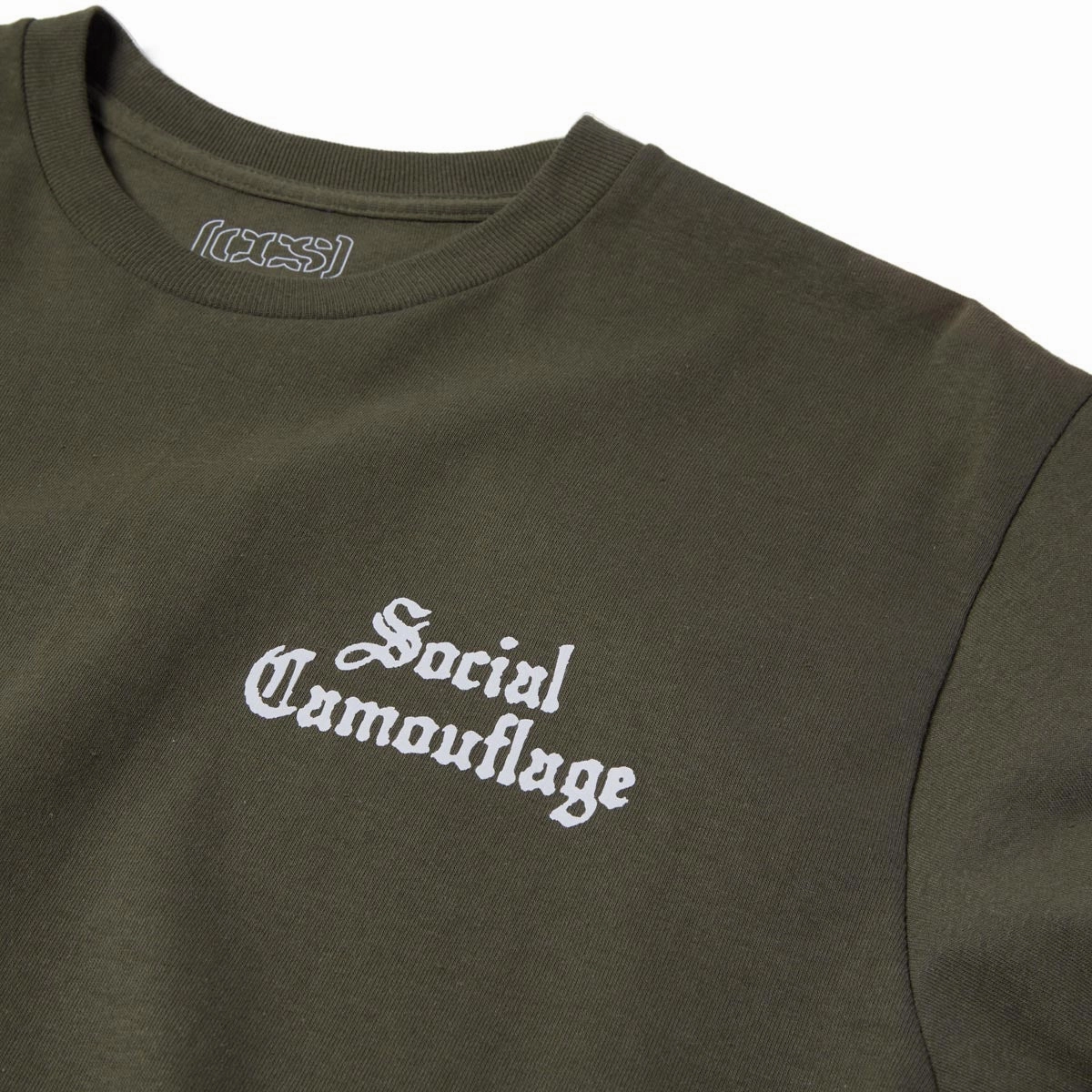 CCS Social Camouflage Bar T-Shirt - Olive Pastel color