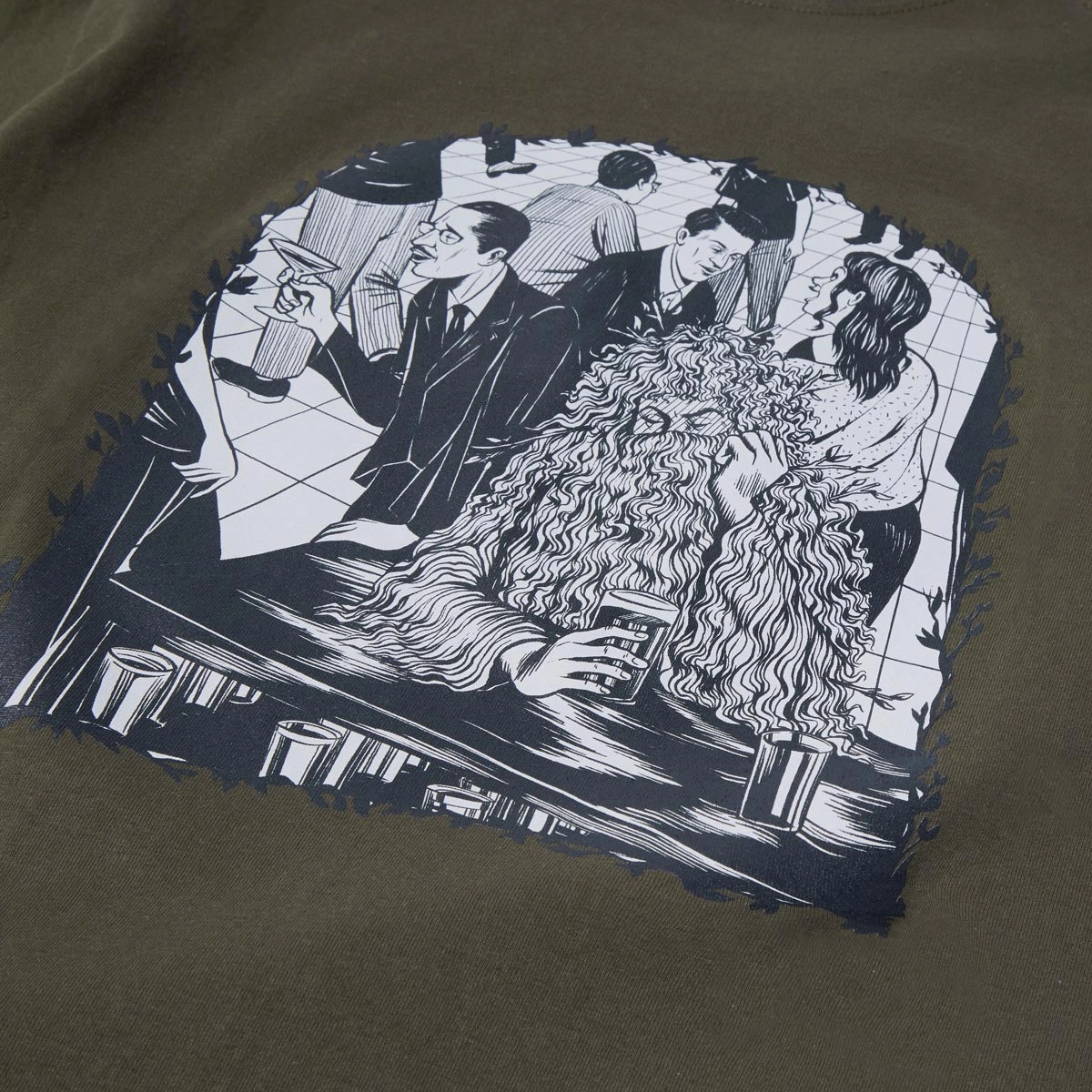 Ultra Soft Finish CCS Social Camouflage Bar T-Shirt - Olive