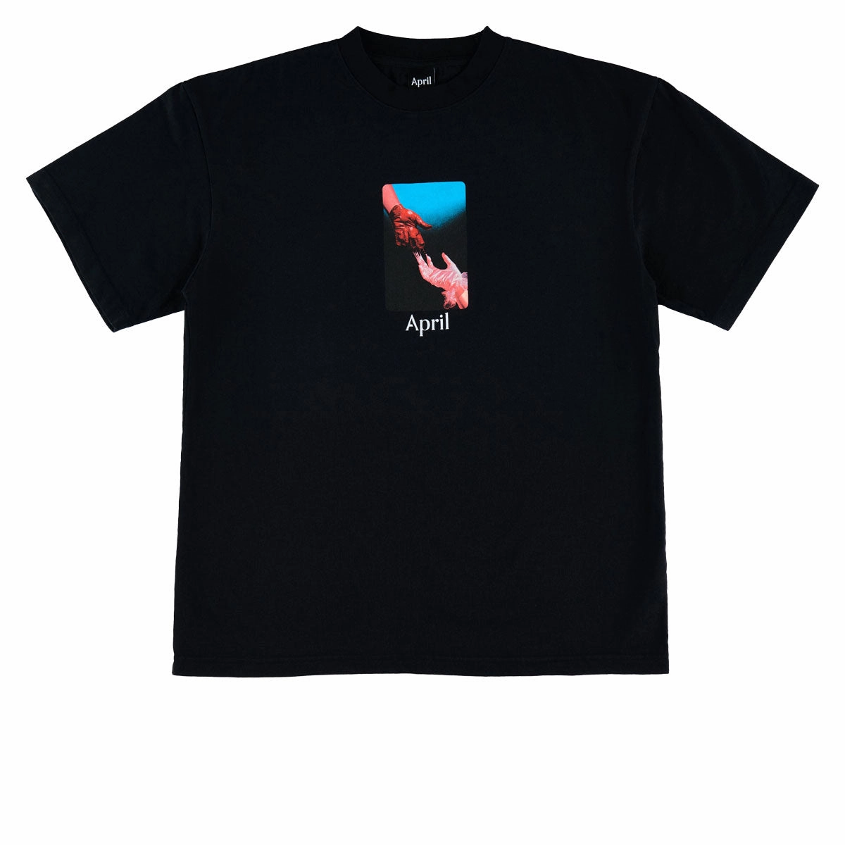 April Material T-Shirt - Black Timeless Layer