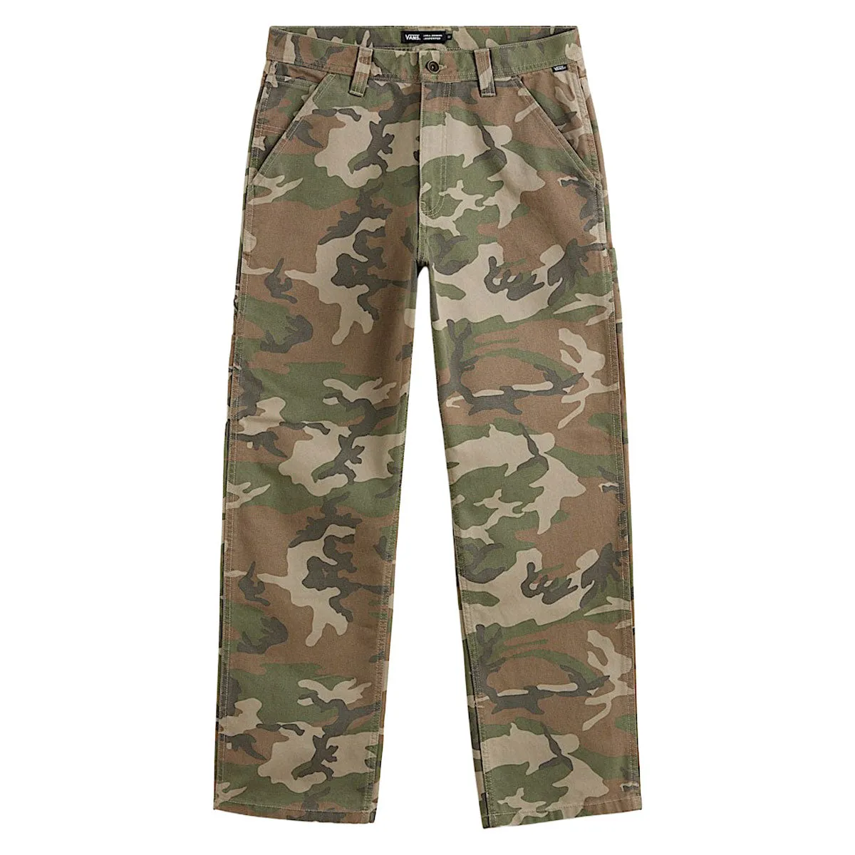tech fabric Vans Drill Chore Carpenter Loose Camo Pants - Vintage Camo