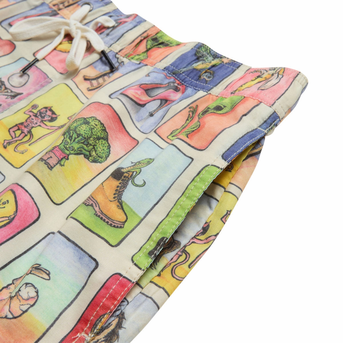 Comfort Waist Bonded Seam Technology RVCA x KSL Loteria Elastic Boardshorts - Multi