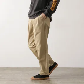 Low-rise style MoistureWicking UNIVERSAL OVERALL / Heritage T/C Relaxed 2-Tuck Trousers STONE CARVER