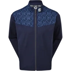 FootJoy HydroLite Waterproof Jacket - Navy/Marble Print Thermo Regulating Fabric