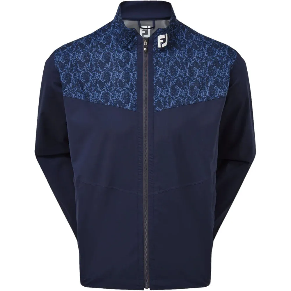 FootJoy HydroLite Waterproof Jacket - Navy/Marble Print Thermo Regulating Fabric
