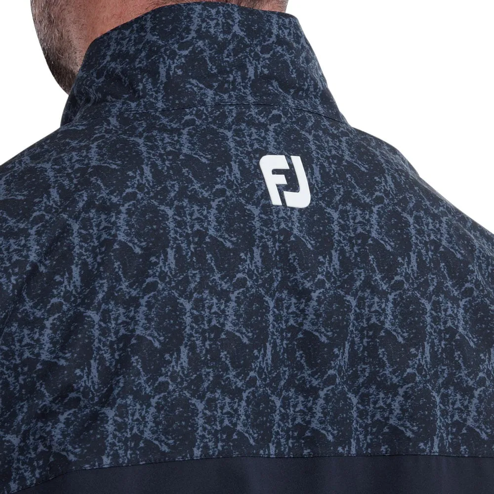 FootJoy HydroLite Waterproof Jacket - Navy/Marble Print Winter Fashion
