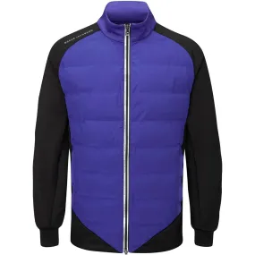 Oscar Jacobson Radstock Full Zip Padded Jacket - Admiral Blue/Black Hidden Zipper Utility Pockets