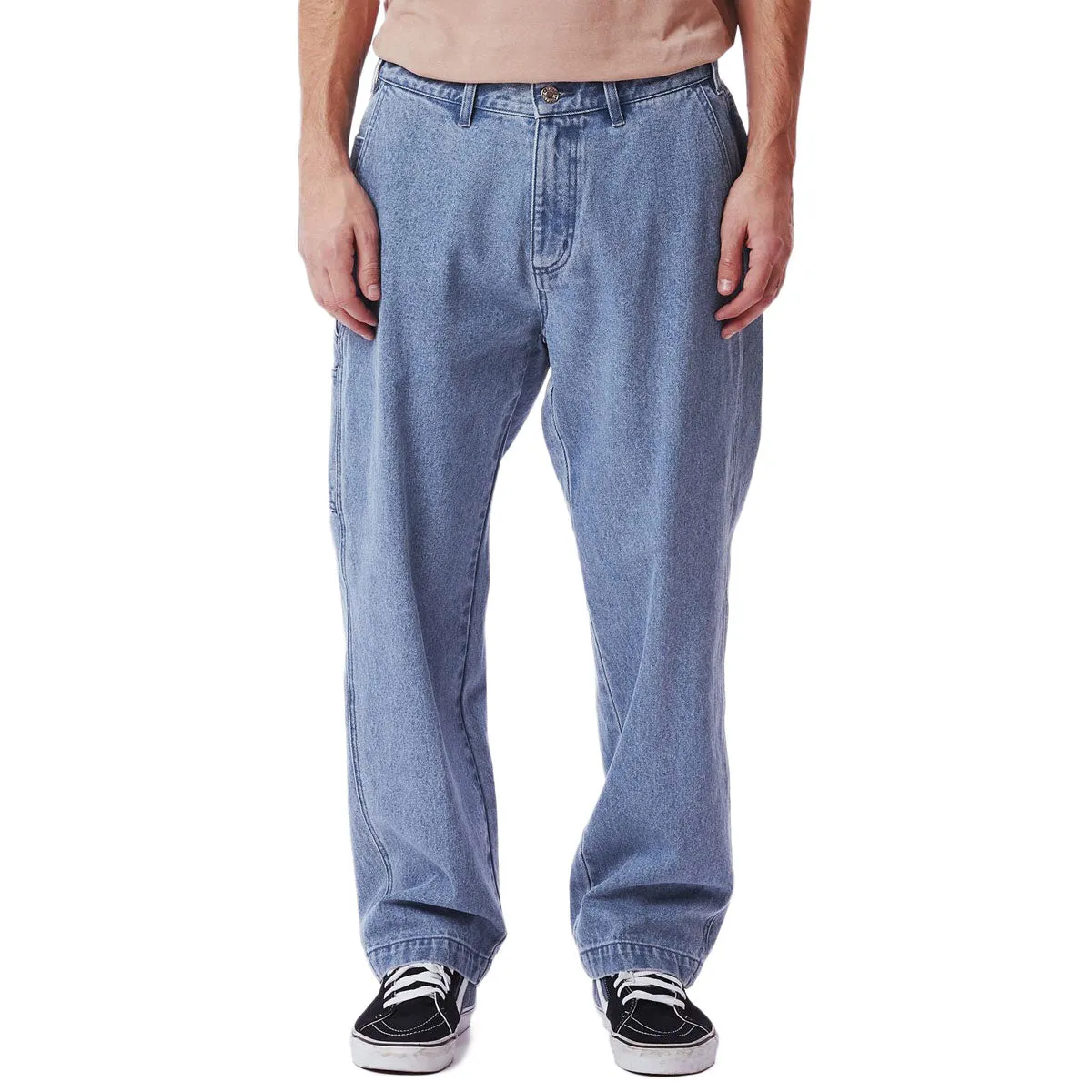 Obey Organic Hardwork Carpenter Jeans - Light Indigo Cozy Design