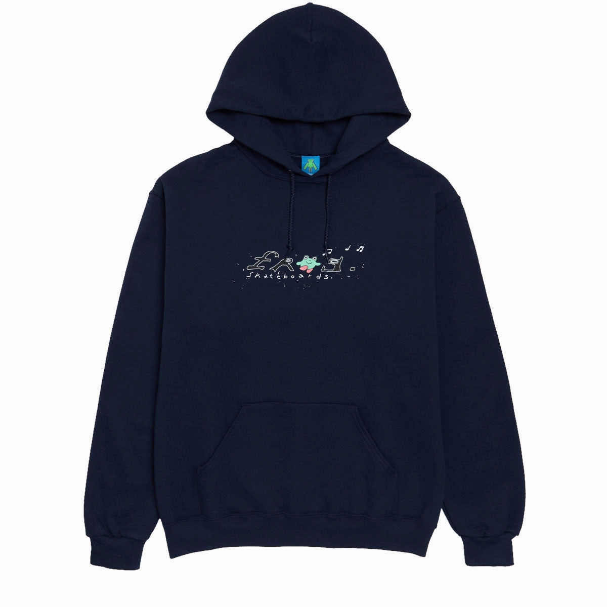 Frog Happy Dirty Frog Hoodie - Navy College Essential