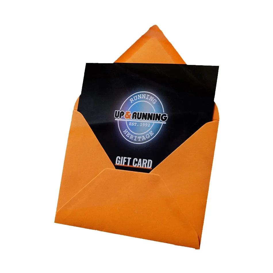 Up & Running Gift Vouchers - Physical Card Classic Streetwear certified Moisture Management