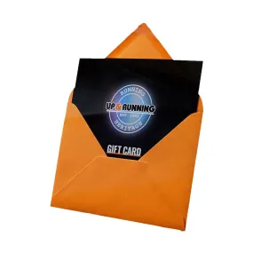 Machine washable Up & Running Gift Vouchers - Physical Card Classic Streetwear