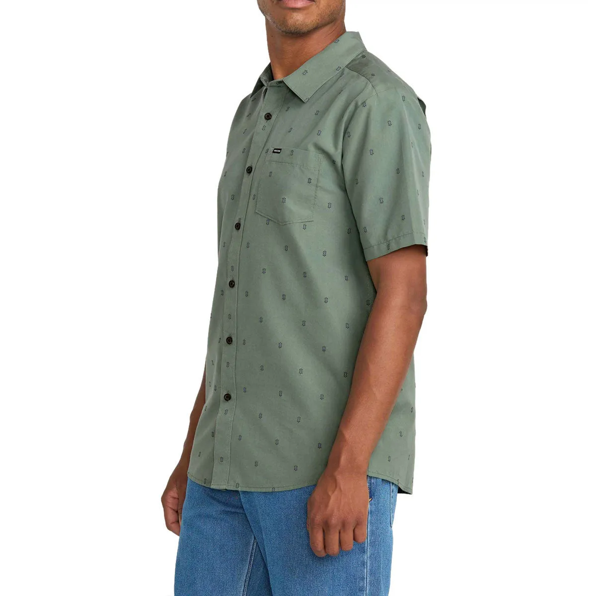 Breathable mesh Sustainable Choice Volcom Bankstone Shirt - Light Olive