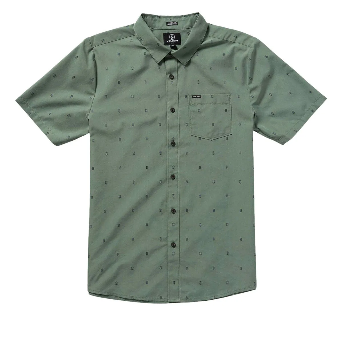 Volcom Bankstone Shirt - Light Olive Effortless Style slim fit