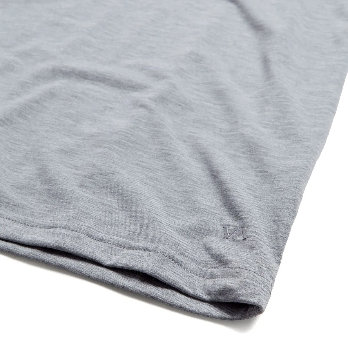 RVCA Balance Polo Shirt - Heather Grey Odorless Binding Tape