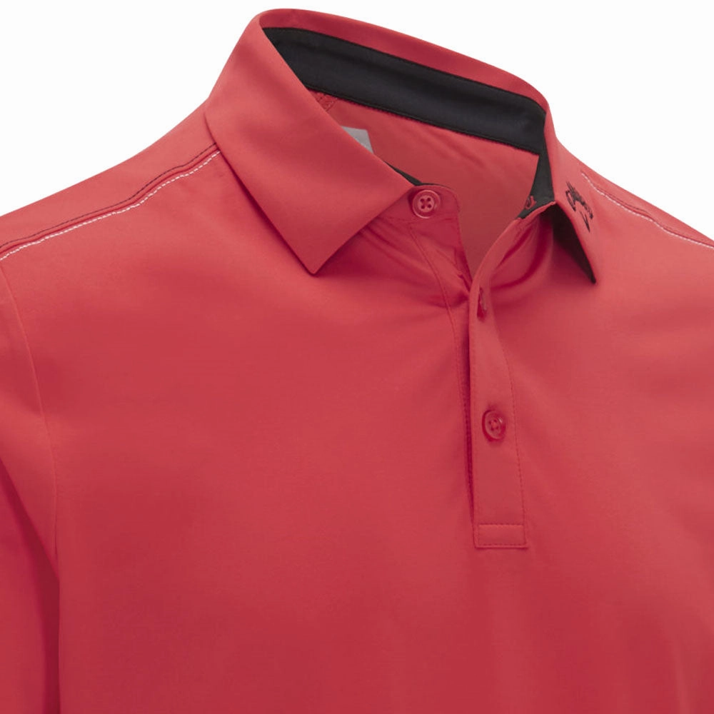 Callaway Contrast Stitch Colour Block Polo Shirt - Teaberry Casual layering piece