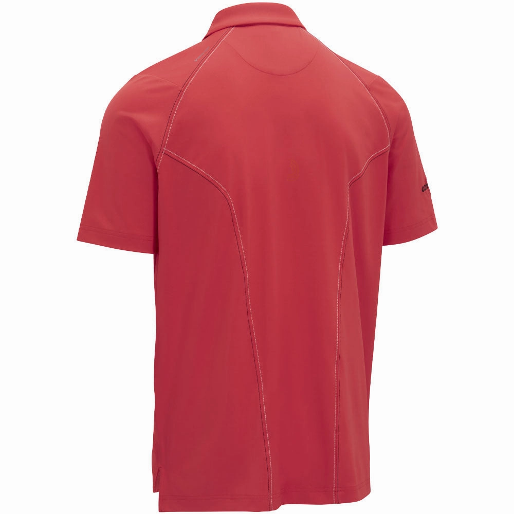 Versatile Layer Summer Favorite Callaway Contrast Stitch Colour Block Polo Shirt - Teaberry