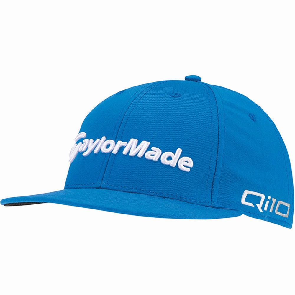 TaylorMade Tour Flatbill Cap - Royal Blue Statement Look Sun Ready