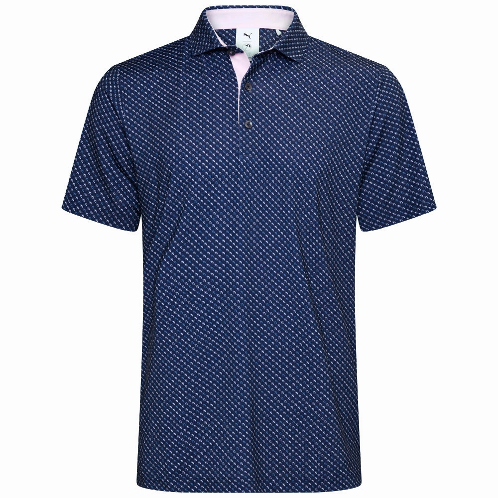 Puma X AP Micro Umbrellas Polo Shirt - Deep Navy Street Style Trend
