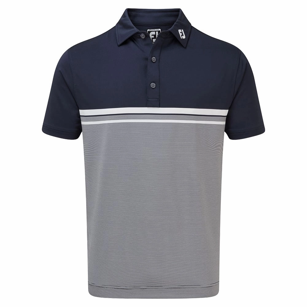 Soft and breathable FootJoy Lisle End on End Stripe - Navy/White