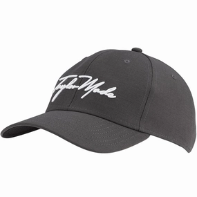 Travel Ready Casual Style TaylorMade Script Seeker Cap - Charcoal