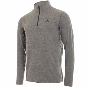 Calvin Klein Newport 1/2 Zip Pullover - Silver product discount