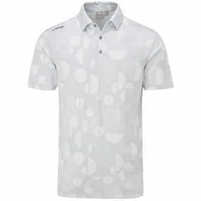 Bold Statement Prom Ping Jay SensorCool Polo Shirt - Pearl Grey