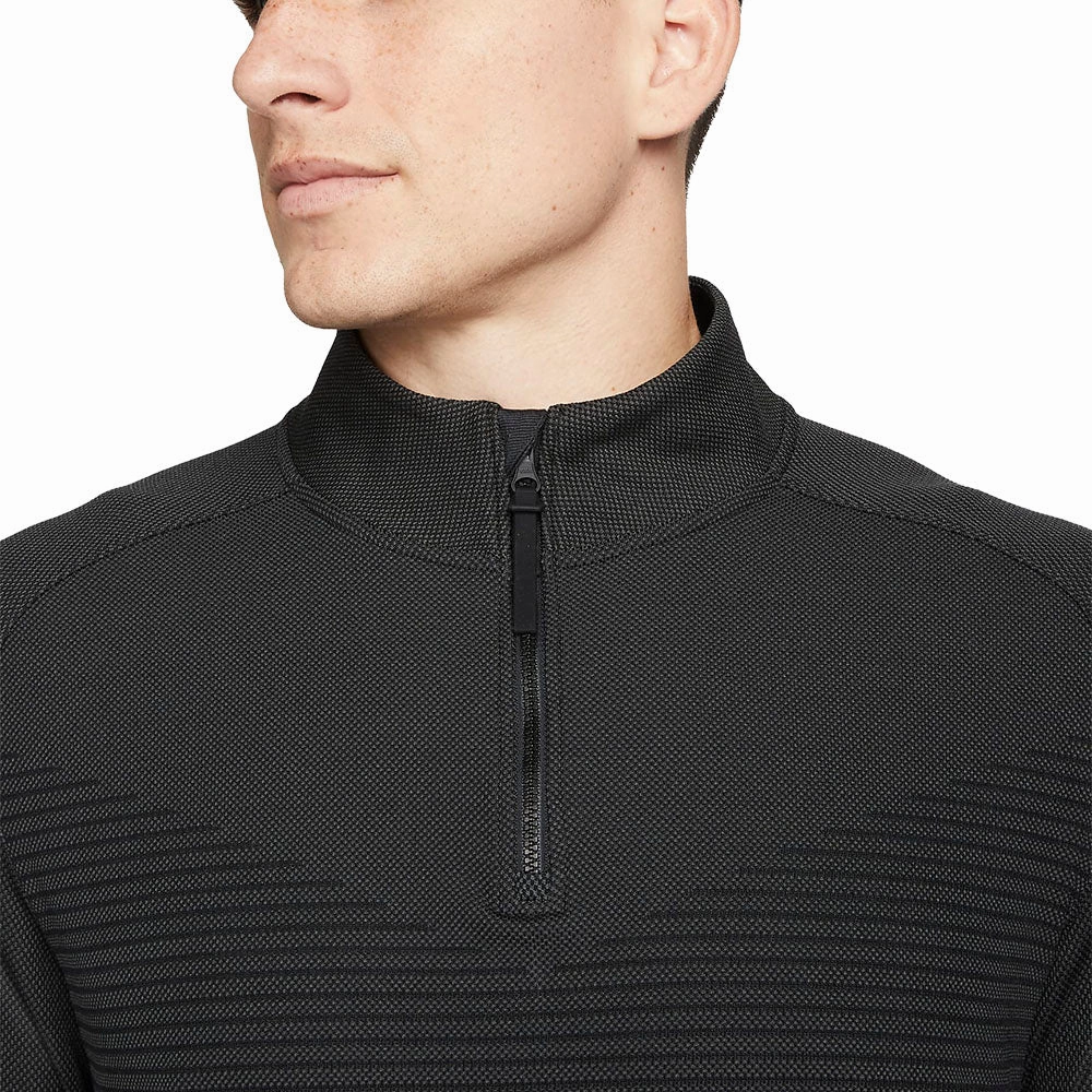 Nike Dry-Fit ADV Vapor 1/2 Zip Pullover Sweater - Black/Dark Smoke Grey/Black product office appropriate professionalism Cozy Clothing Style