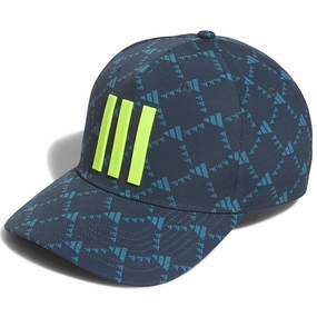 Newsboy cap adidas Tour 3 Stripe Print Cap - Arctic Night