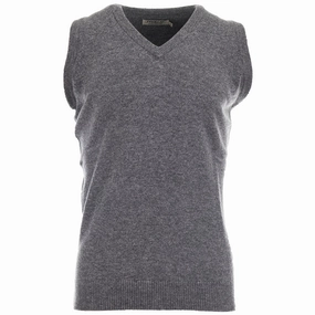 date night look ProQuip Lambswool Water Repellent Golf Slipover - Grey