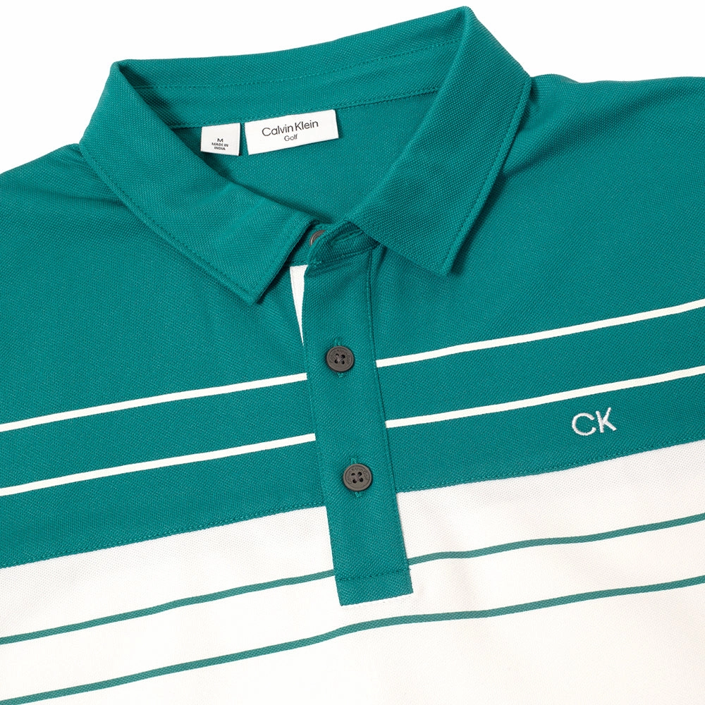 Comfortable All Day Wear Long sleeved warmth Calvin Klein Pinebrook Polo Shirt - White