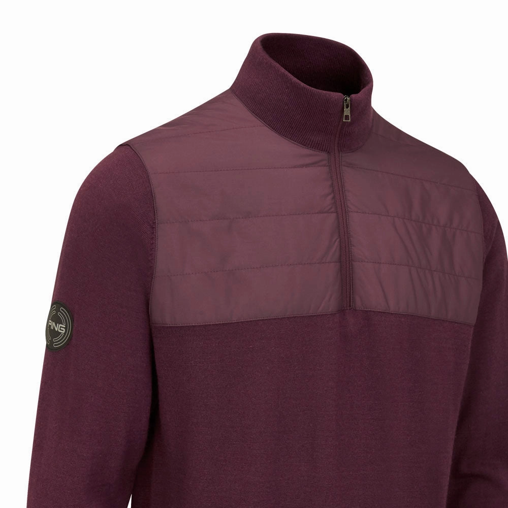 Fashionable Ping Randle 1/4 Zip Midlayer - Fig