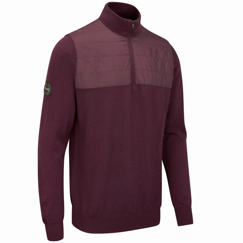 Ping Randle 1/4 Zip Midlayer - Fig Layer Bold