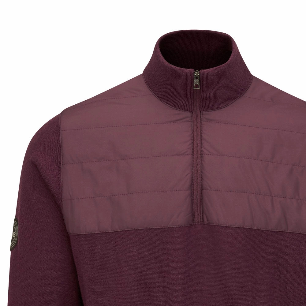 Ping Randle 1/4 Zip Midlayer - Fig Outdoor Active Gym Essential