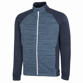non hooded Galvin Green Darwin Full Zip Pullover - Moonlight Blue/Navy