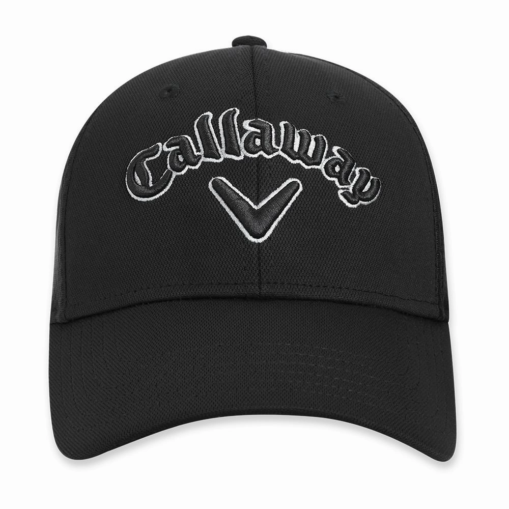 Posh Look Callaway Mesh Fitted 19 - Black/Black/Charcoal