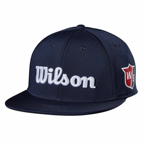 Wilson Tour Flat Brim Cap - Navy All Use Chill Weather