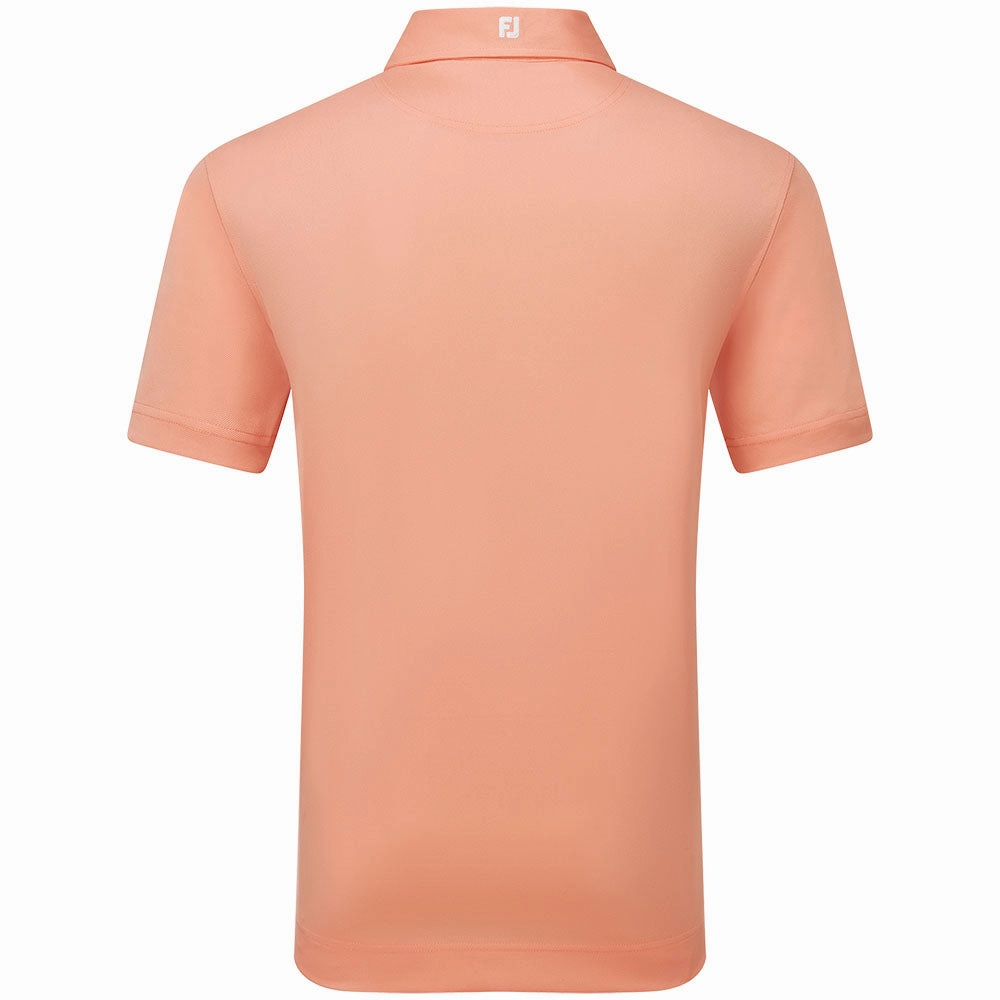 FootJoy Stretch Pique Solid Polo Shirt - Papaya Timeless Appeal