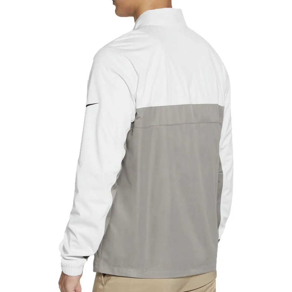 Nike Shield Victory 1/2 Zip Golf Wind Jacket - Photon Dust/Dust/Black Odor Resistant Treatment Temperature Regulating