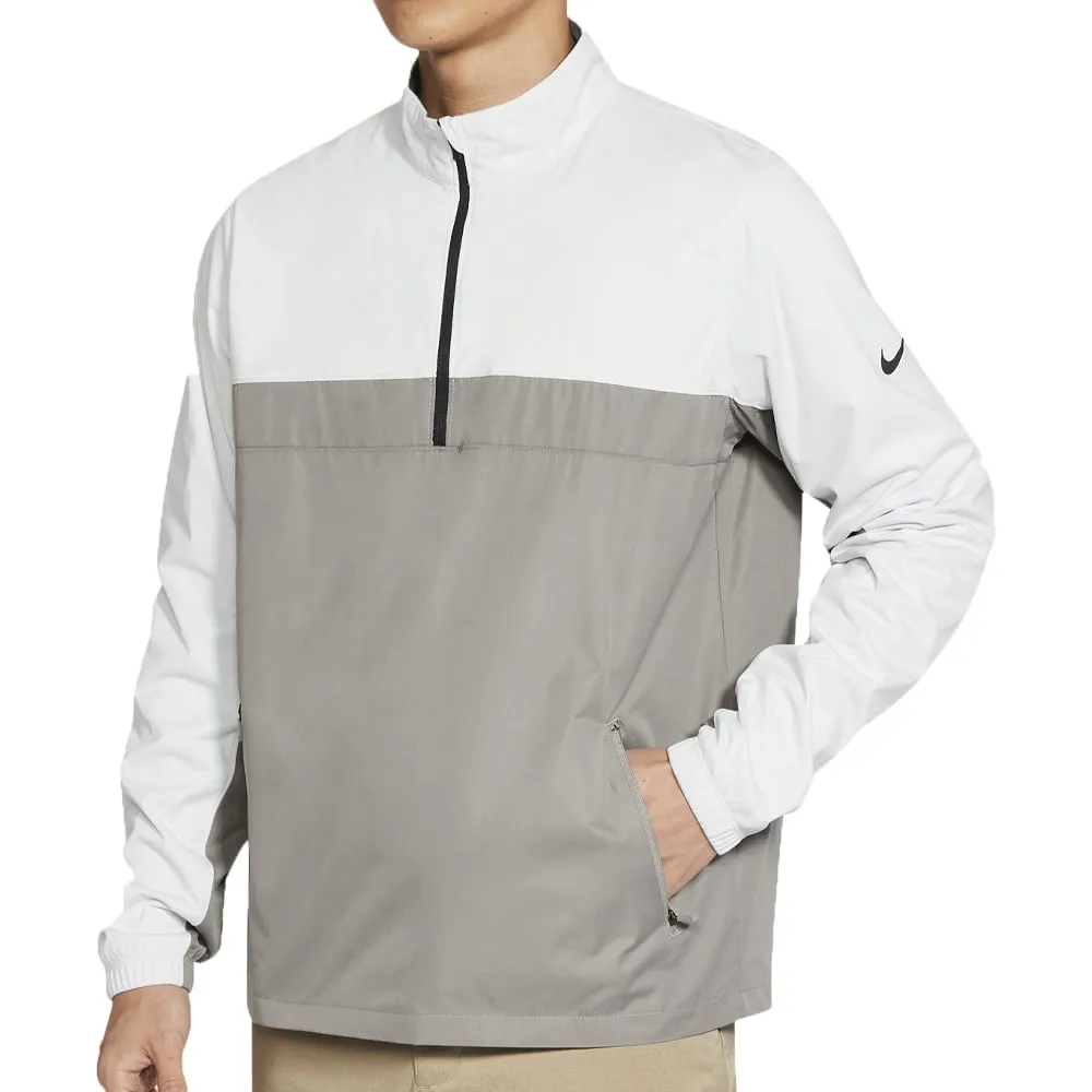 Non Irritating Edging Nike Shield Victory 1/2 Zip Golf Wind Jacket - Photon Dust/Dust/Black
